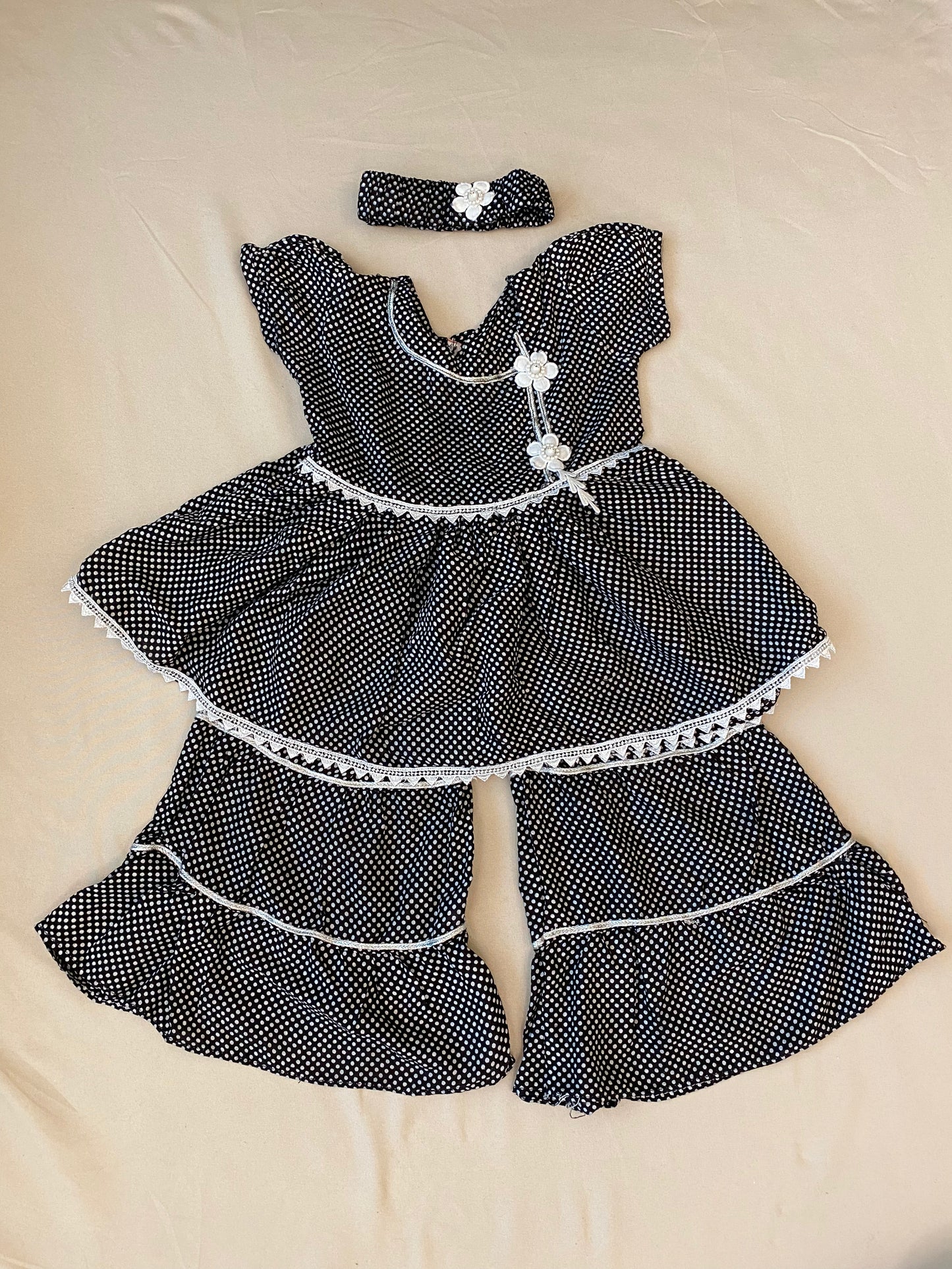 Black with White Dot pattern