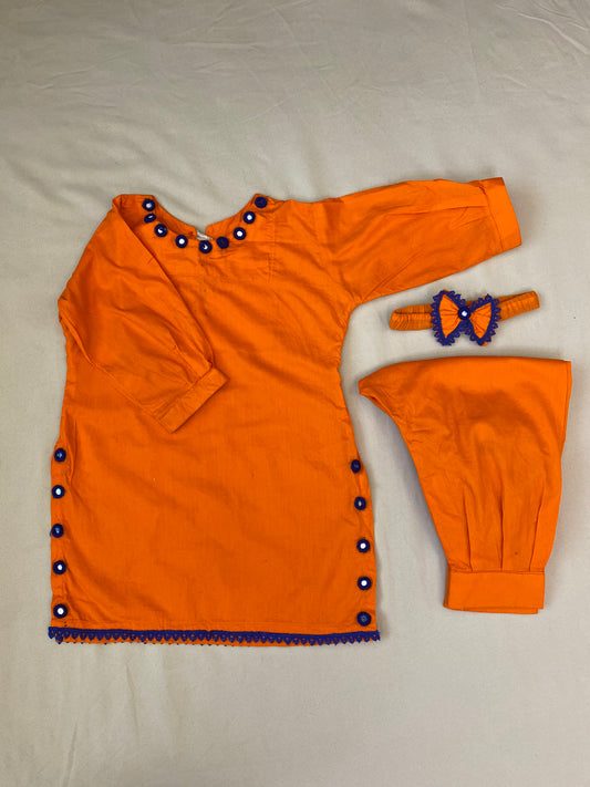 Orange with Mirror accents