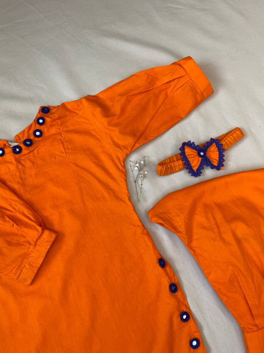 Orange with Mirror accents