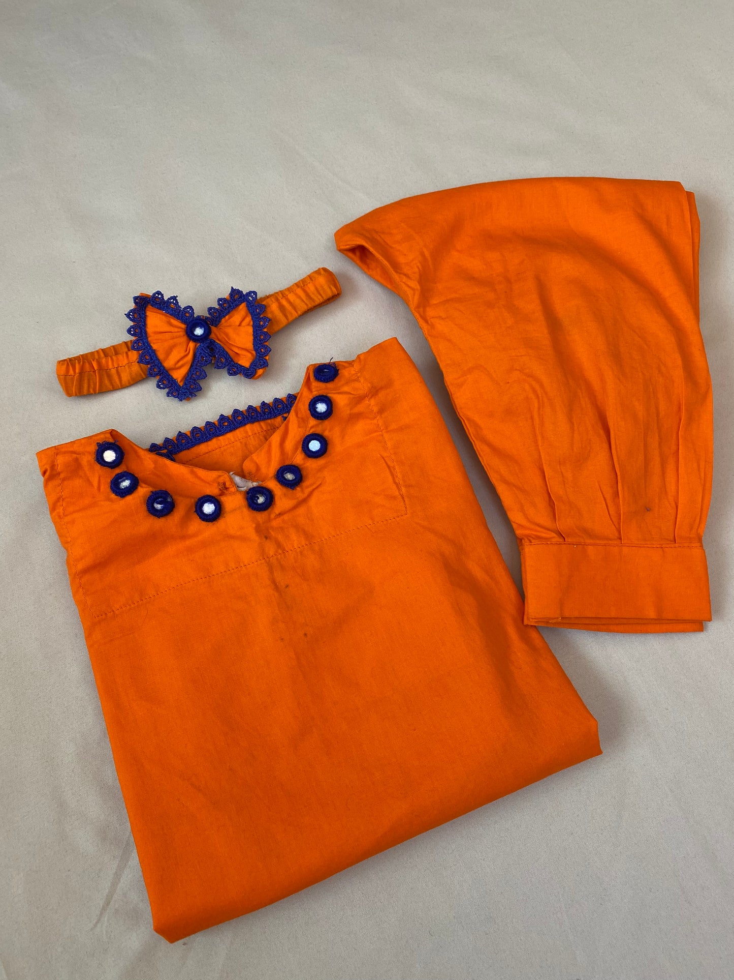 Orange with Mirror accents