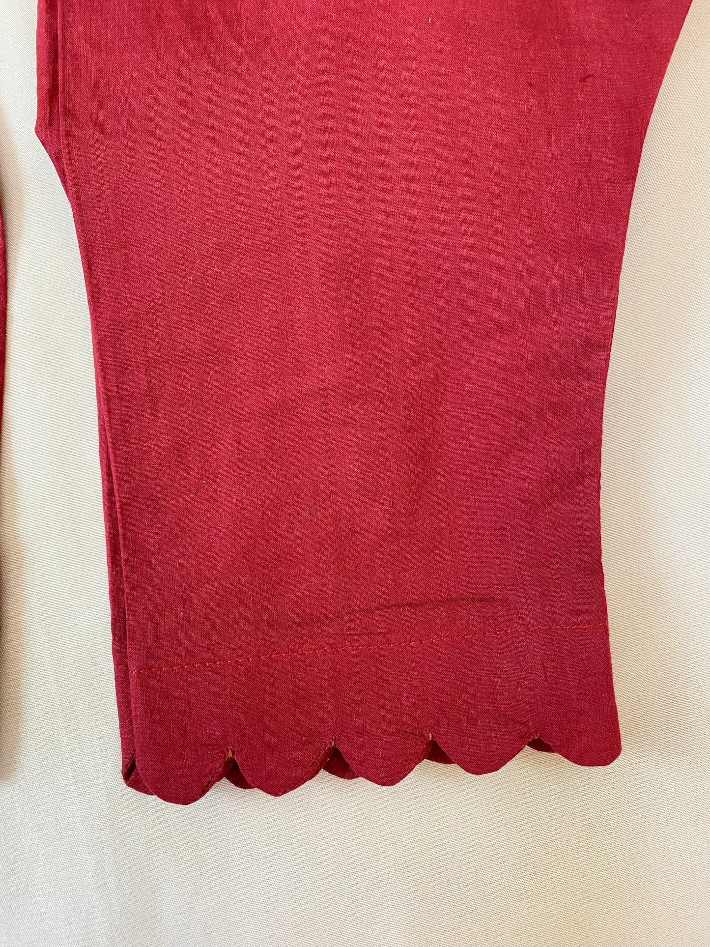 Maroon with Gold lace