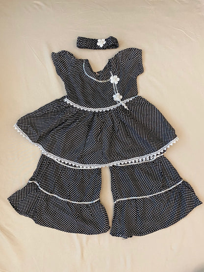 Black with White Dot pattern