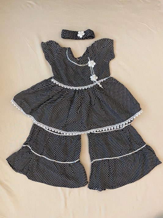 Black with White Dot pattern