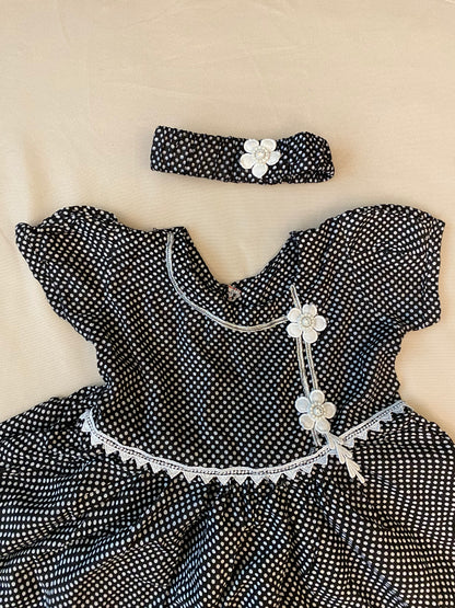 Black with White Dot pattern