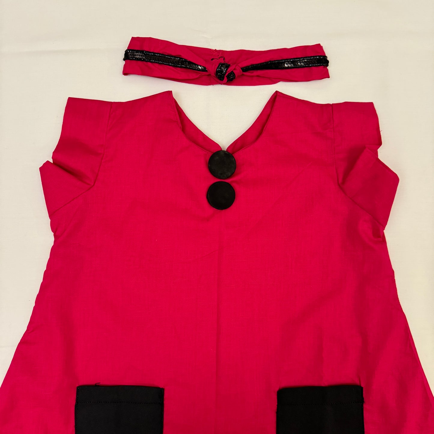 Red with Black Pockets