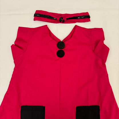 Red with Black Pockets