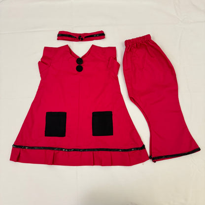 Red with Black Pockets